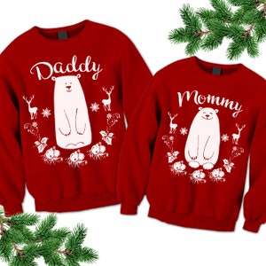 Christmas Shirts. Mama Bear. Papa Bear. Baby Bear. Grandma Bear. Grandpa Bear. Matching Family Outfits. Christmas 2022. Custom sweatshirts. image 2