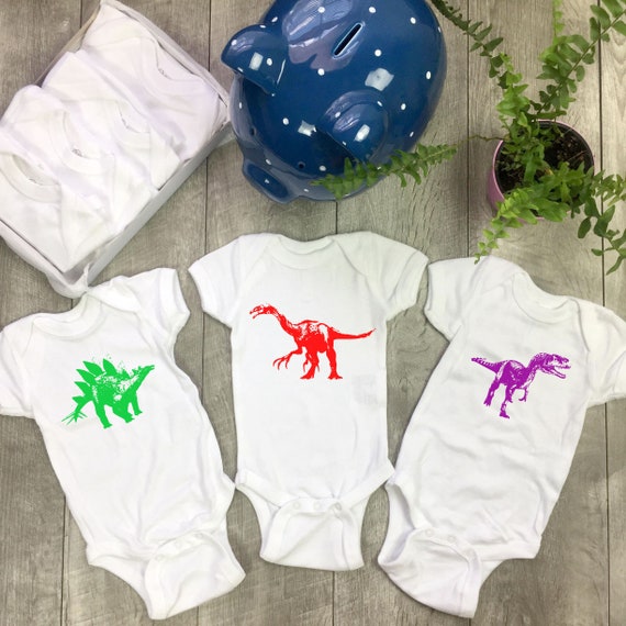 Bodysuit Set of 7. Dinosaurs Days of the Week. Baby Shower | Etsy