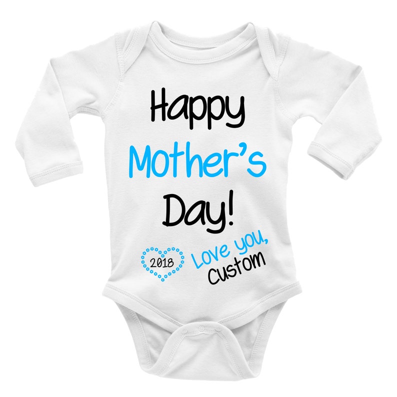 Happy Mother/'s Day 2019 Girl Baby Bodysuit Custom Gift. Custom Bodysuit Personalized Bodysuit Boy Cloth Love You Mother/'s Day
