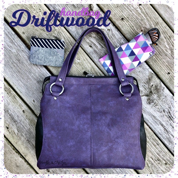 PDF sewing pattern - Driftwood Handbag - w/Crossbody Supplement