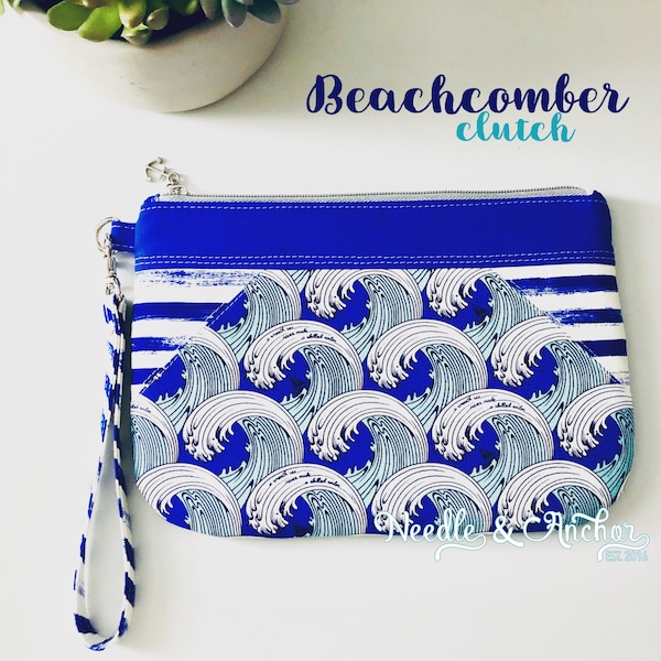 PDF sewing pattern - Beachcomber Clutch