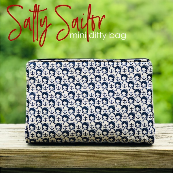 PDF sewing pattern - Salty Sailor Mini Ditty Bag