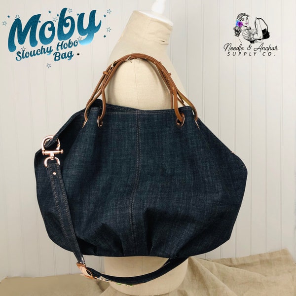 PDF sewing pattern - Moby Slouchy Hobo Bag