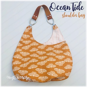 PDF sewing pattern Ocean Tide Shoulder Bag image 1