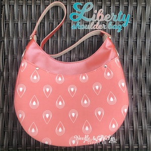 PDF sewing pattern - Liberty Shoulder Bag w/Liberty Zipper Closure