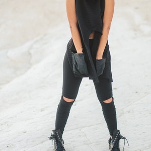 Knee cut out leggings best sale