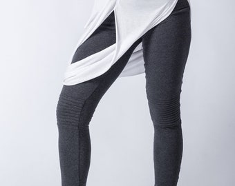 Biker Style Baumwoll-Leggings/Frauen Yoga Baumwoll-Leggings