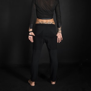 Basic elastische Taille Gesäß Taschen Hose