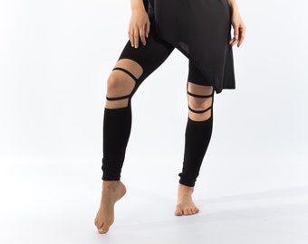 Legging déchiré aux genoux