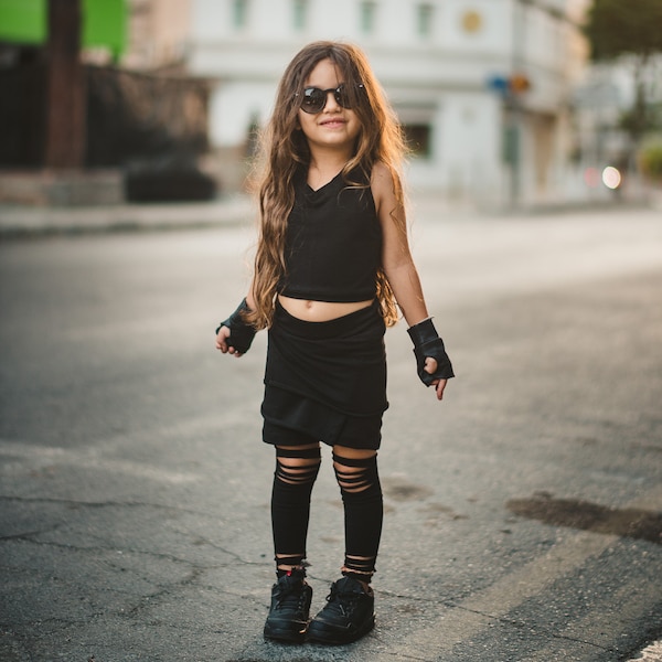 Kids Ripped Leggings Etsy
