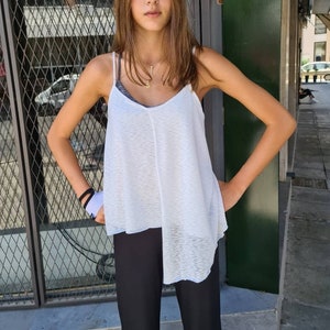 Strappy Asymmetric layered top/Women's thin straps layered top image 1
