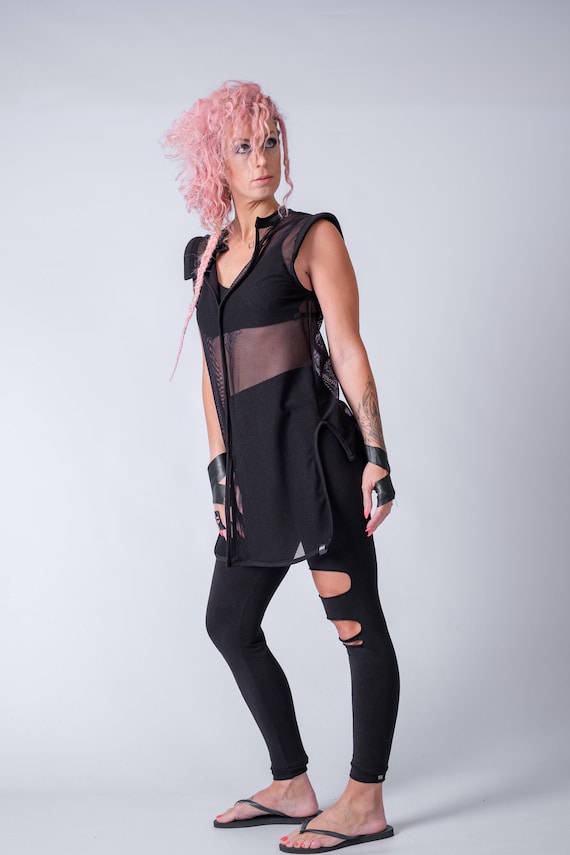 Fishnet vest sales