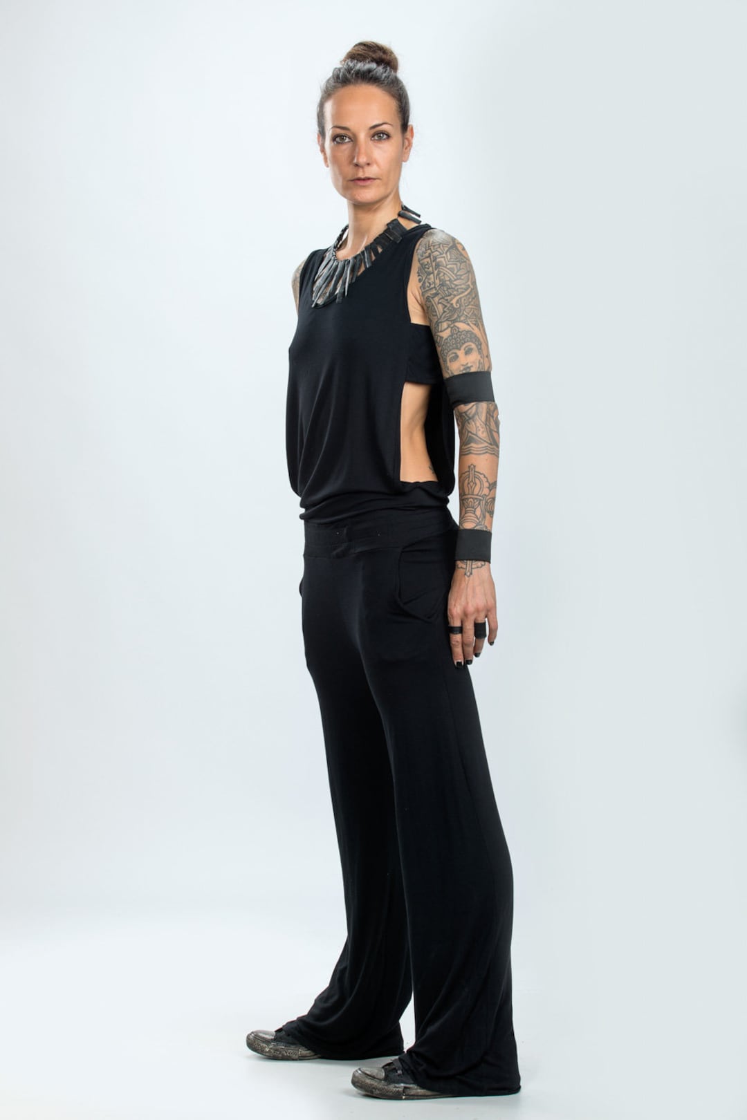 Side To Side Open Flap Jumpsuit main image 0