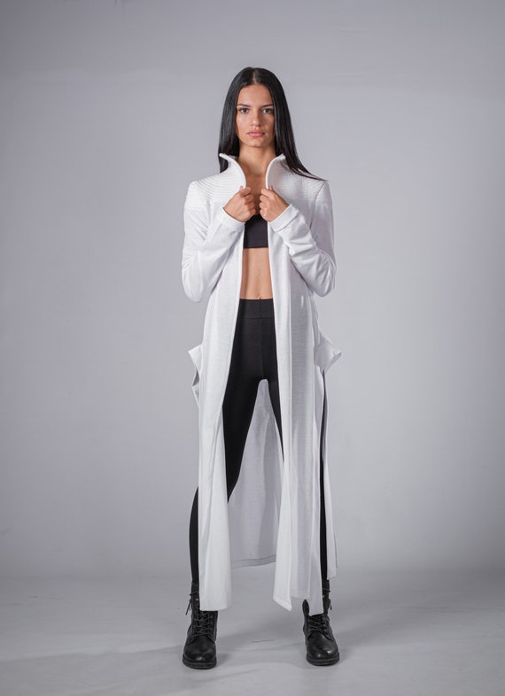 Avant Garde Asymmetric Cardigan/Futuristic Fashion/Cyberpunk Jacket