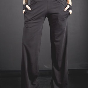 Pantalones de Algodón de Cintura Baja para Mujer – Pantalones Sueltos Estilo Cyberpunk Atrevido, Moda Streetwear Gótica