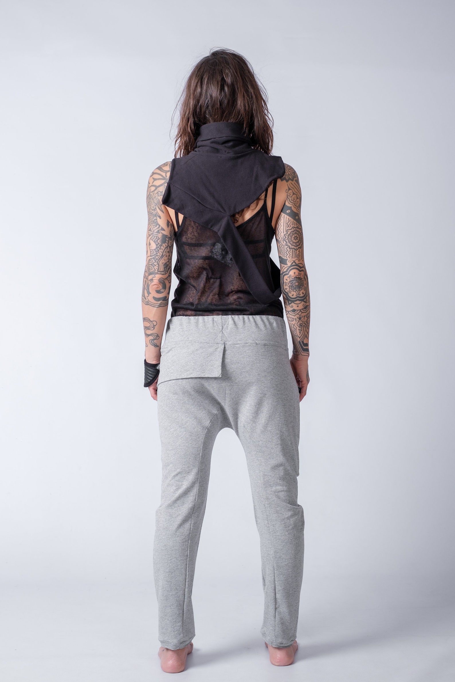 Drop Crotch Cargo Pants/urban Womens Cargo Style Pants - Etsy