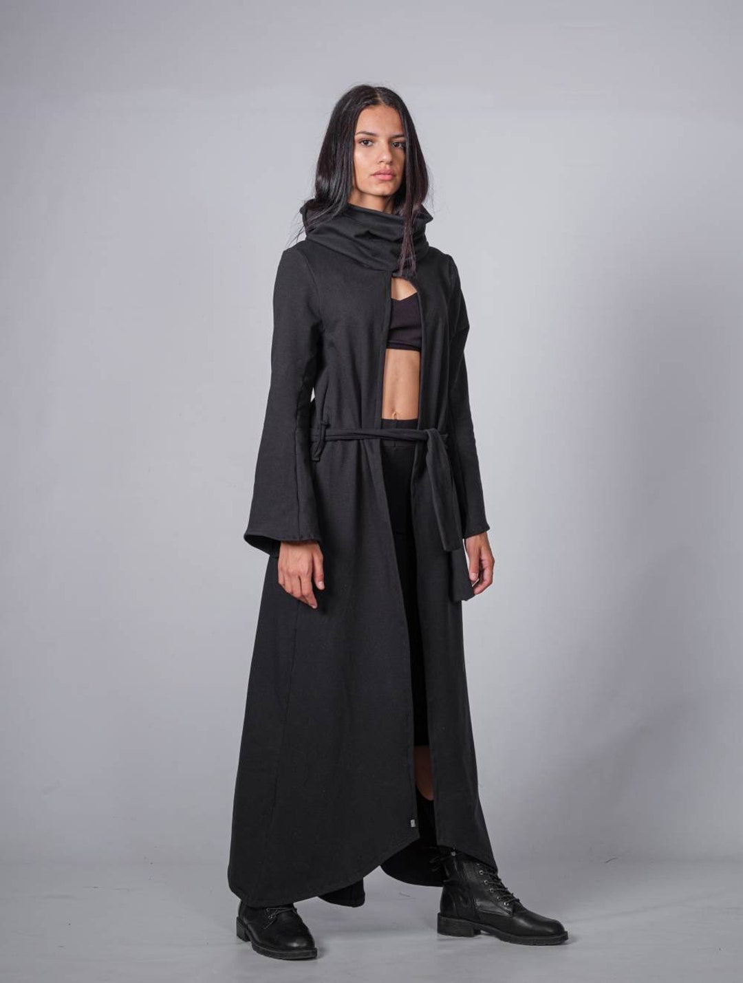 Women's Loose Cotton Trench Coat/extravagant Long Jacket Women's Loose Cotton Trench Coat/extravagant Long Jacket