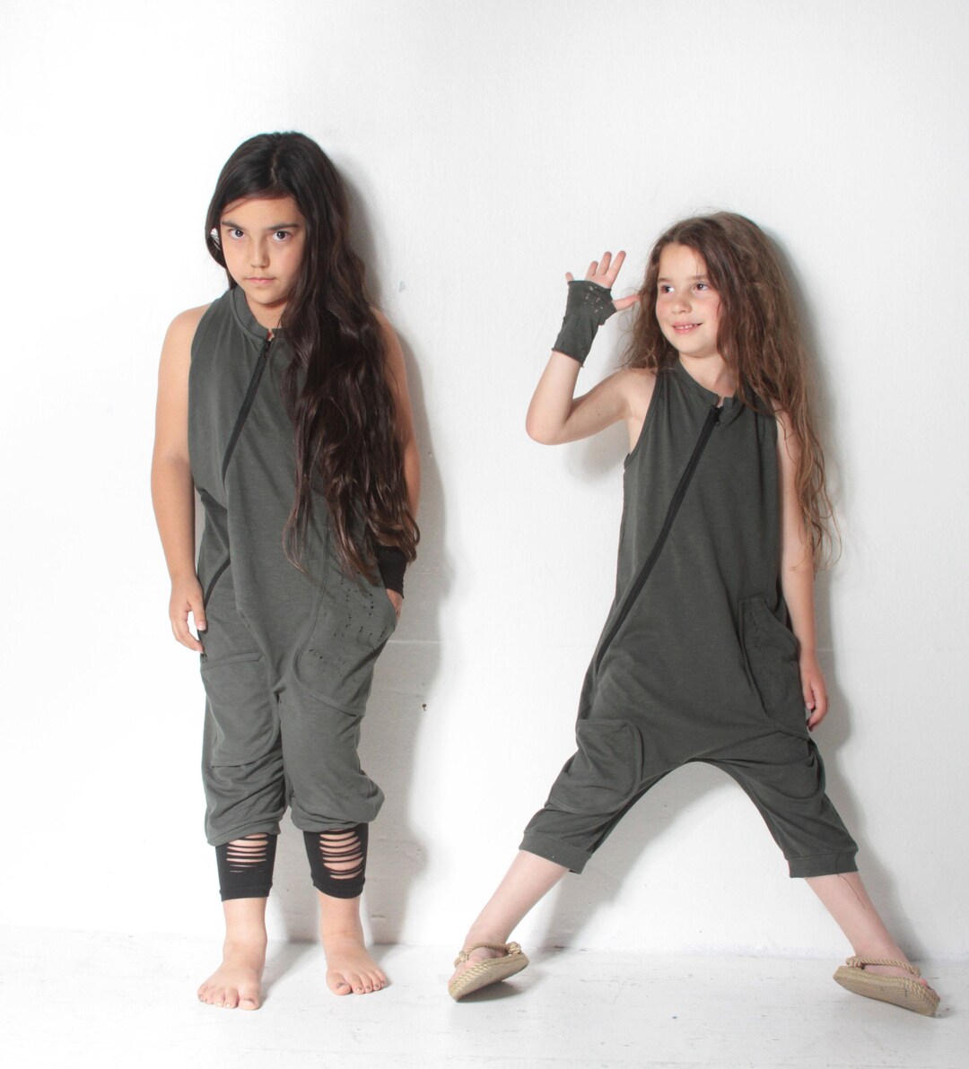 KIDS DROP CROTCH HAREM PANT 4-10 SURREALIST SUSPENSION main image 1