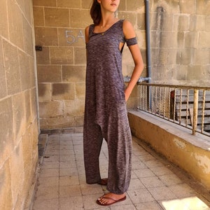 Asymmetric sleeveless dress/cyberpunk womens dress/post apocalyptic casual dress