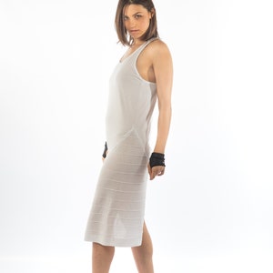 Sleeveless asymmetrical casual dress image 3