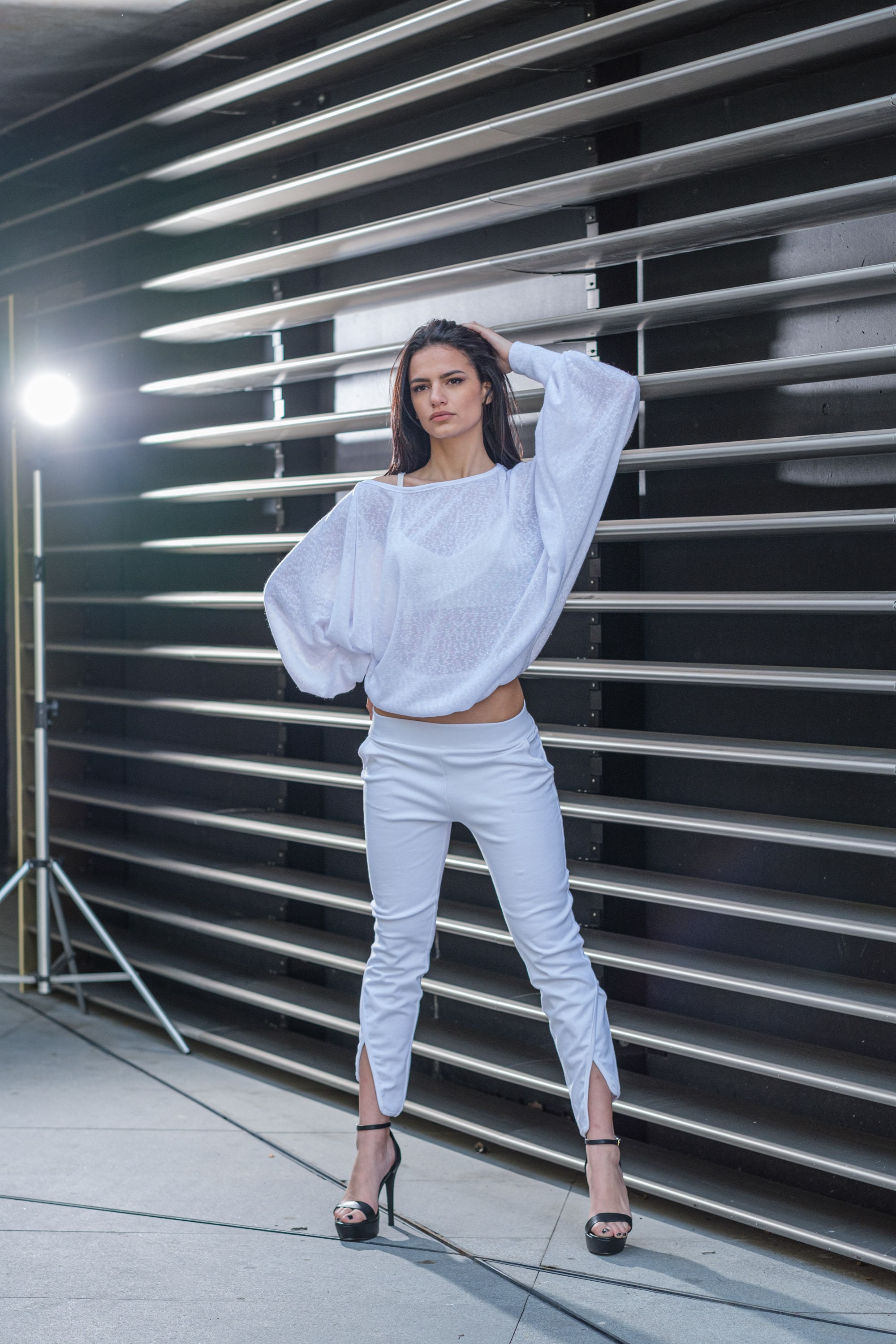 Oversized off 2024 the shoulder top