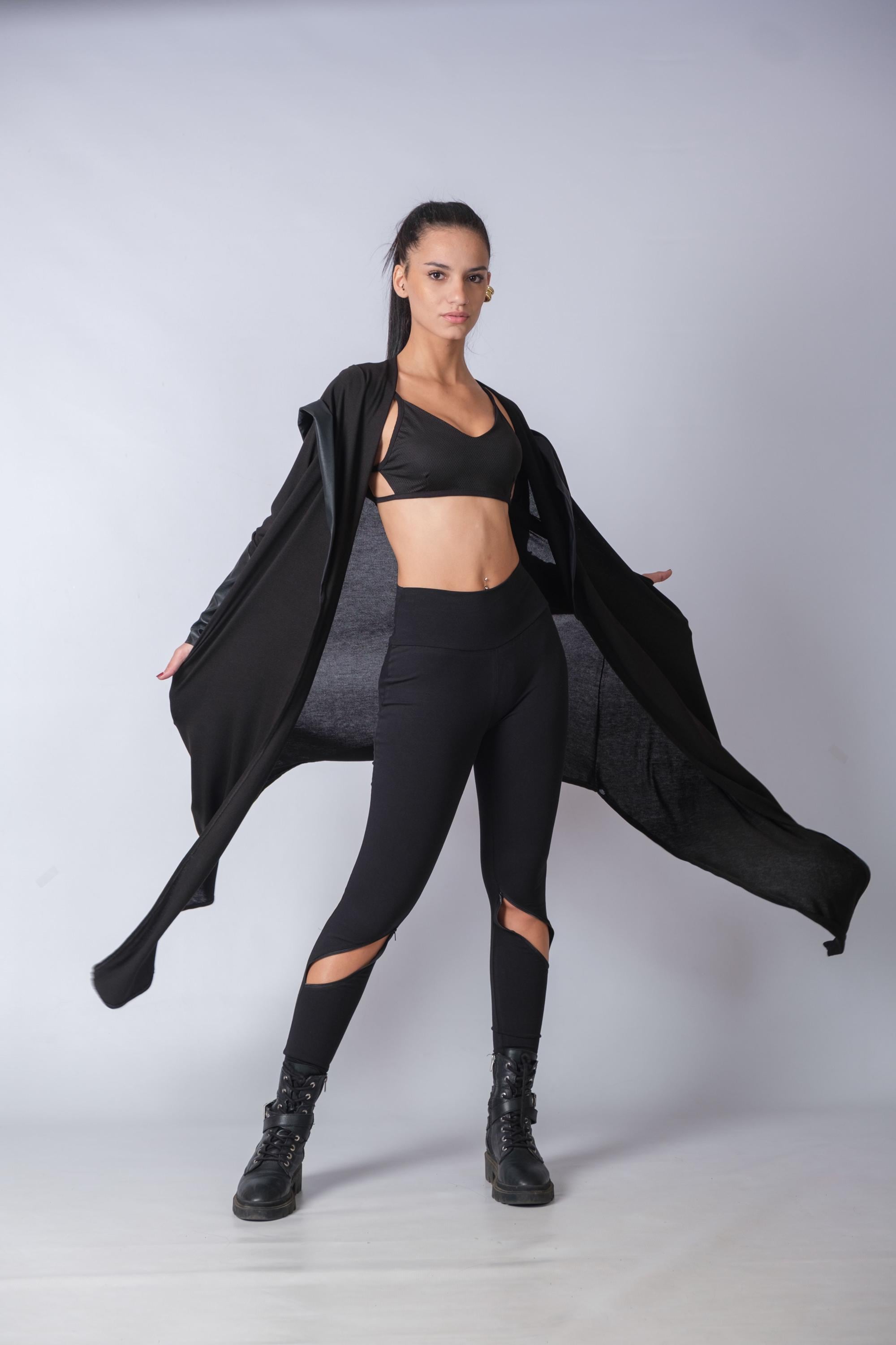 New Long Asymmetrical Cardigan/hooded Cardigan/loose Jacket