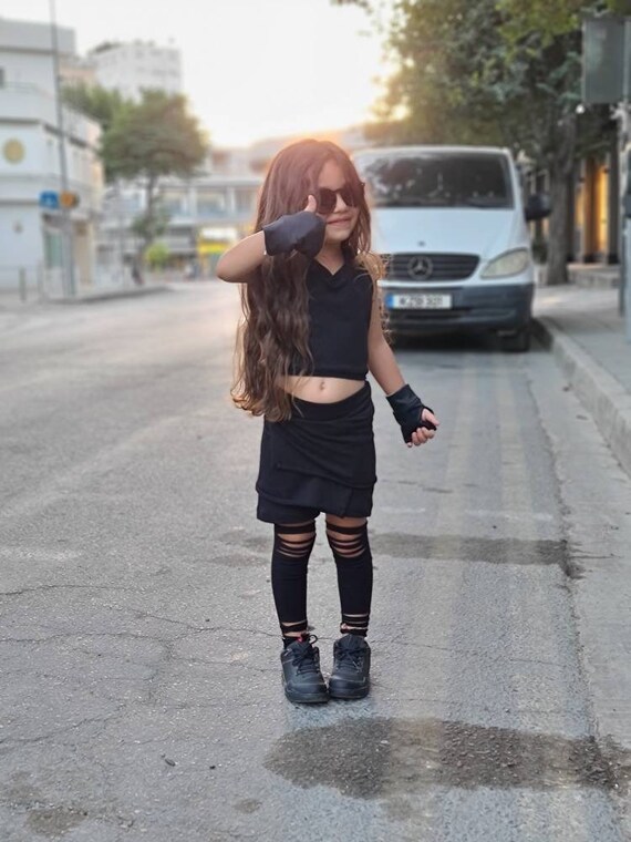 Girls ripped leggings hotsell