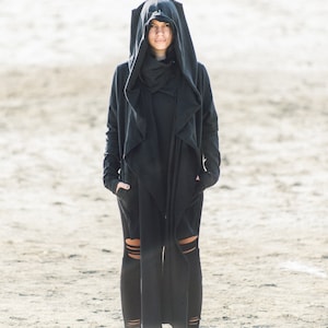 Edgy and asymmetrical coat deals
