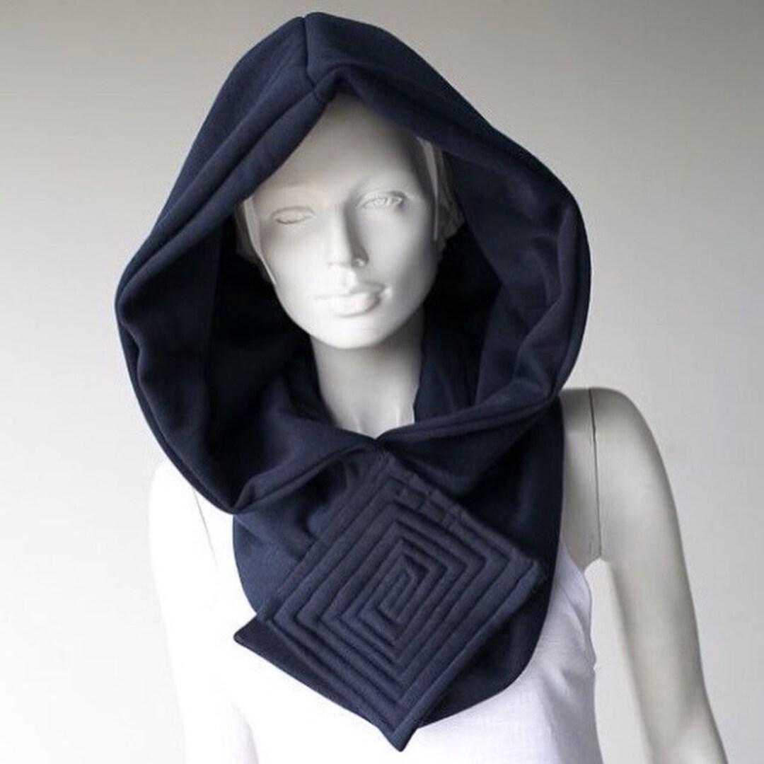 Futuristic Hooded Scarf/post Apocalyptic Scarf /cyberpunk