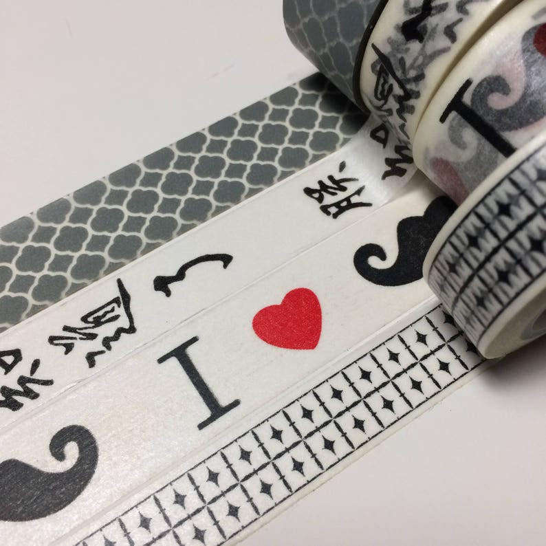 4 rolls washi masking tape set 20mm discount set 15mm