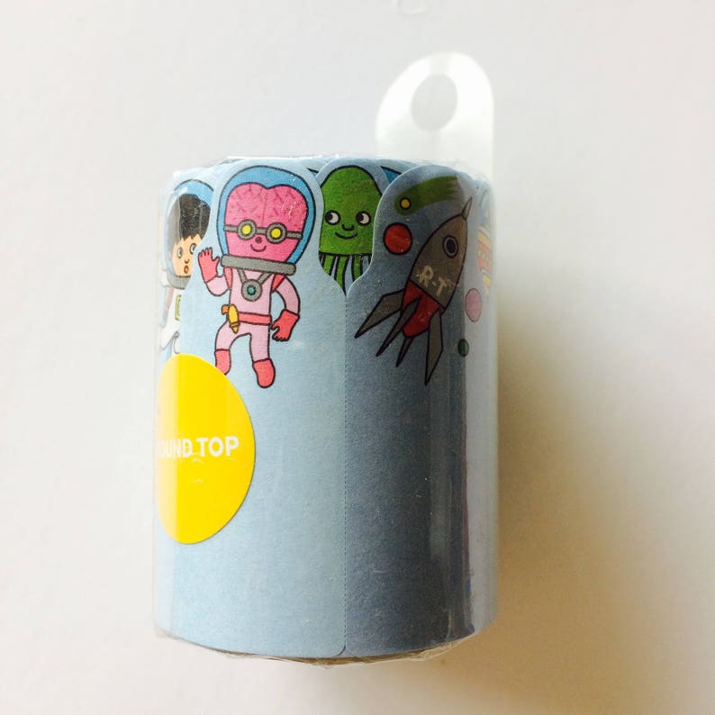 Universe cut roll market sticky note ROUND TOP Masking memo tape