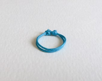 String Ring of Fate. Set of 2. Adjustable Ring. Unisex Ring. Promise Ring. Protection. Evil Eye. Minimalist. Vegan Ring.