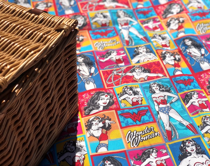 Featured listing image: Wonder Woman Picnic Blanket