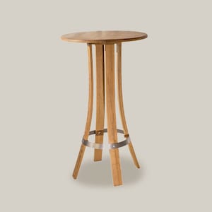 Bar table in recycled oak, height 110 cm, to assemble yourself "Tastevin"
