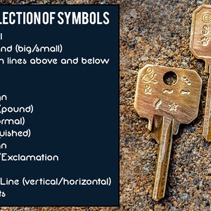 DOUBLE SIDED - Personalized Key Necklace - With Multiple Chain and ...