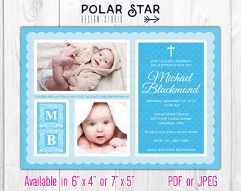 twin christening invitation etsy