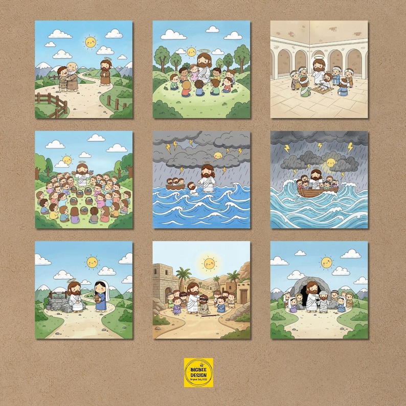 Bible Stories Clipart Collection, 30 JPEG Files, Christian Teaching ...