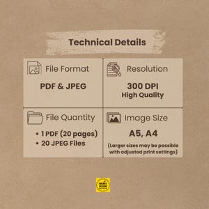 printable Bible storybook details, PDF and JPEG files, 20 pages, A4 and A5 size, high quality 300 DPI digital download