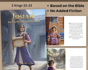 King Josiah Bible Story Printable, PDF & JPEG