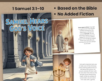Historia bíblica de Samuel escuchando a Dios (imprimible en PDF y JPEG)