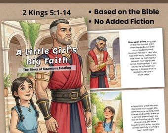 Naaman Healed Bible Story Printable, PDF & JPEG
