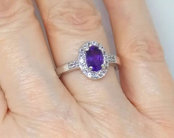February Birthday Gifts, February Birthday Gifts For Her, February Birthday Stone, Special Friend Gifts, Amethyst And Topaz Ring