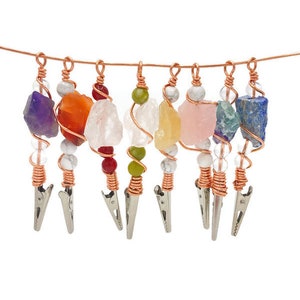 Raw Crystal ATM Clip Keychain: Gas Pump Card Grabber