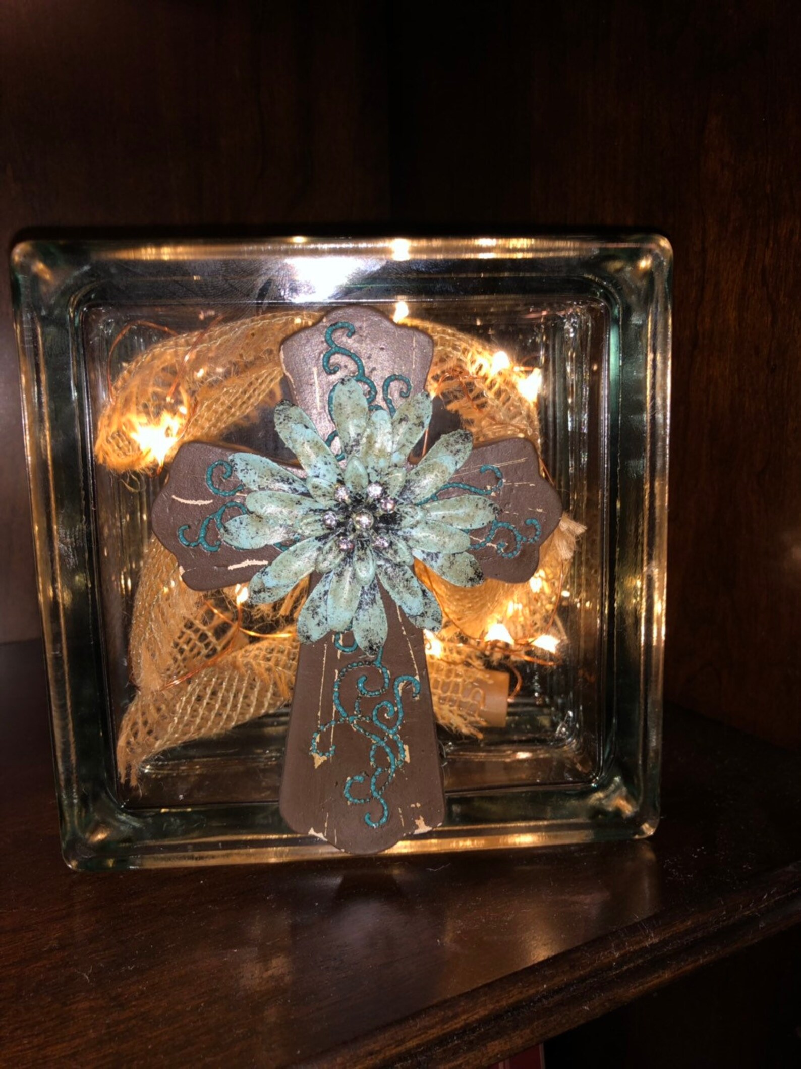 Glass Block Lights Etsy