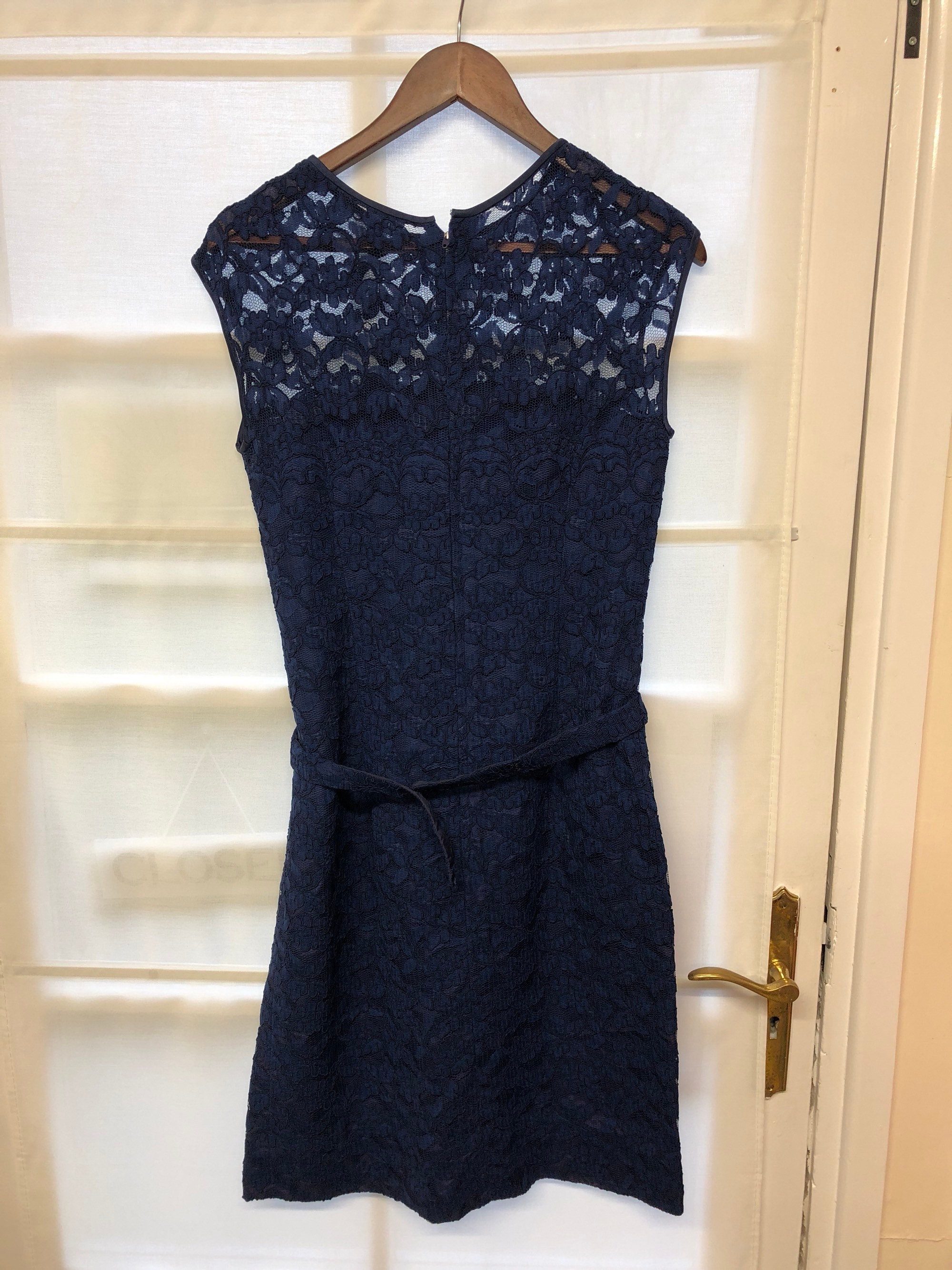 Margot Bywaters London navy blue lace dress and jacket wuth | Etsy
