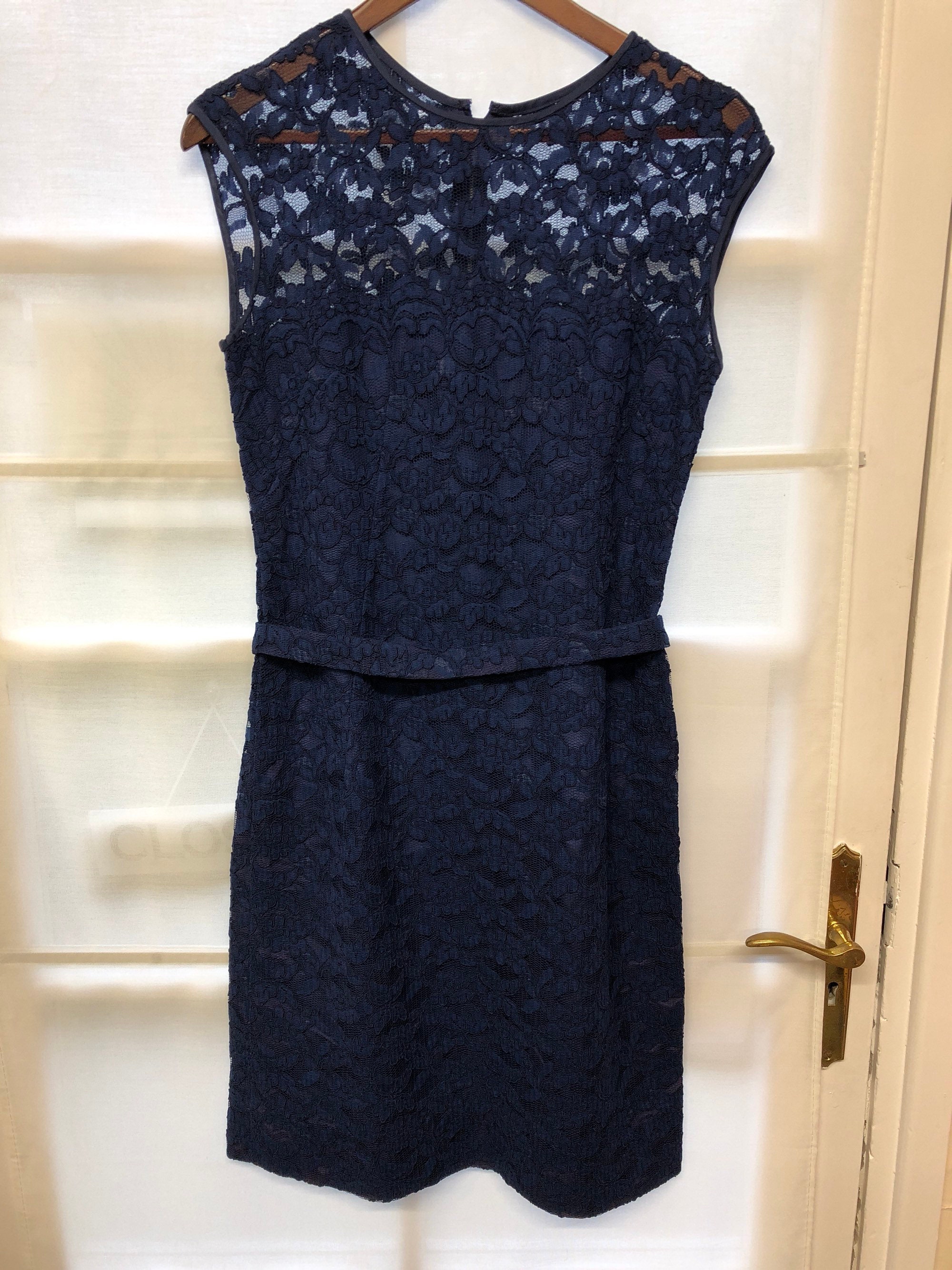 Margot Bywaters London navy blue lace dress and jacket wuth | Etsy