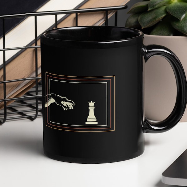 Chess Gift, Chess Player Mug, Chess Mug, Chess Player Gift, Gift For Musician, Creation Of Adam, Adam Creation Mug