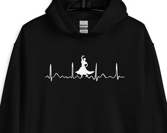 Flamenco Hoodies, Flamenco Sweatshirts, Flamenco Gift, Flamenco Hoodie, Flamenco Heartbeat, Unisex Hoodies