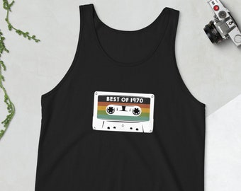 1970 Tank Top | Best Of 1970 | 1970 Birthday Gift | Casette Tape 1970 | Born In 1970 | 1970 | Birthday Tank Top | Vintage Clothing