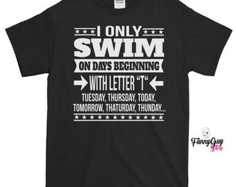funny swimming t shirts